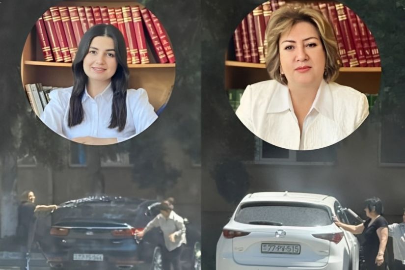 Xadimələrə maşınını yudurdan məktəb direktoru vəzifədən çıxarıldı - VİDEO