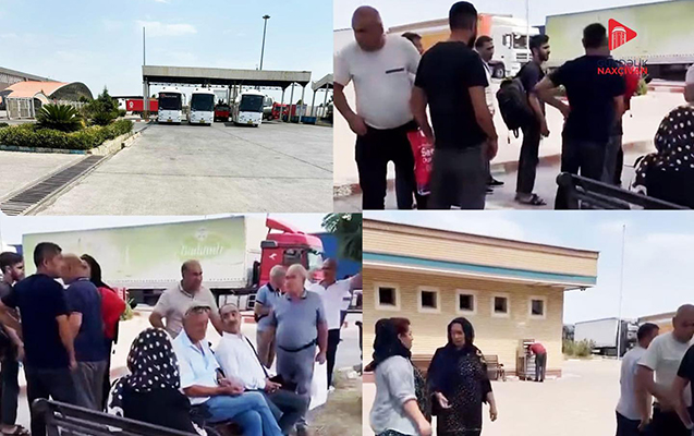 İran Naxçıvana gedən avtobusu niyə saxlayıb? - Açıqlama + FOTO