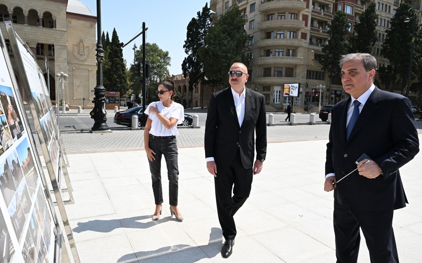 Prezident və birinci xanım Gəncədə -&nbsp;FOTOLAR (YENİLƏNİR)