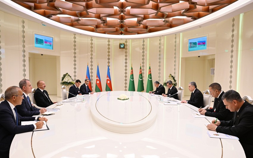 İLHAM ƏLİYEV TÜRKMƏNİSTANDA - Berdiməhəmmədovla görüş+ FOTOLAR (YENİLƏNİB)