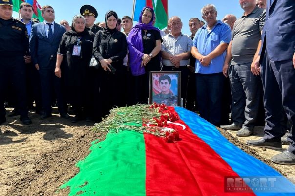 Kürdəmirdə şəhid&nbsp;Rizvan Hacıyev dəfn olunub