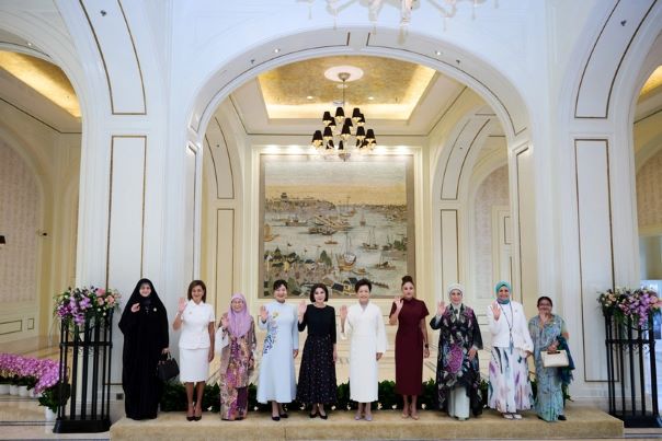 Mehriban Əliyeva Çində dövlət və hökumət başçılarının xanımları ilə birlikdə - FOTOLAR