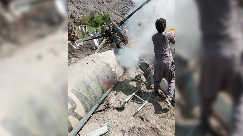 Pakistanda helikopter qəzaya düşüb - Ölənlər var