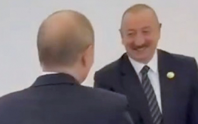Əliyevlə Putin belə salamlaşdı - Pekində + VİDEO
