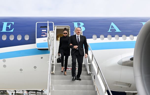 Prezident&nbsp;İlham Əliyev&nbsp;ABŞ-dan Vətənə dönüb