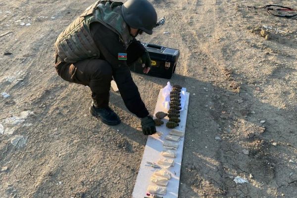 Masazırda hərbi sursatlar aşkarlanıb