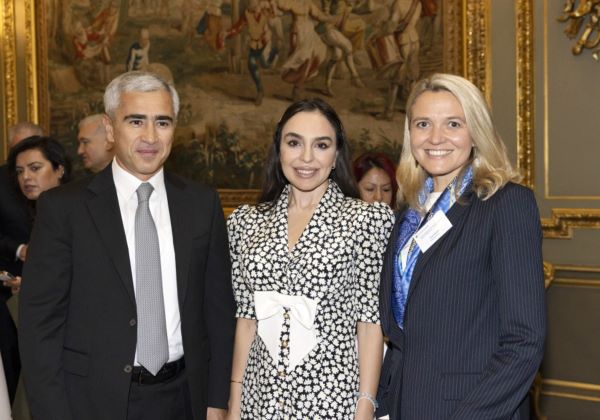 Leyla Əliyeva Londonda Xəzərdə suyun səviyyəsinin azalmasına diqqət çəkdi: "...bu, vəziyyəti daha da ağırlaşdırır" - FOTOLAR
