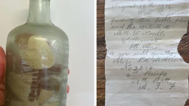 Birinci Dünya Müharibəsi əsgərlərinin məktubları tapılıb - 100 ildən sonra dənizdəki butulkada&nbsp;