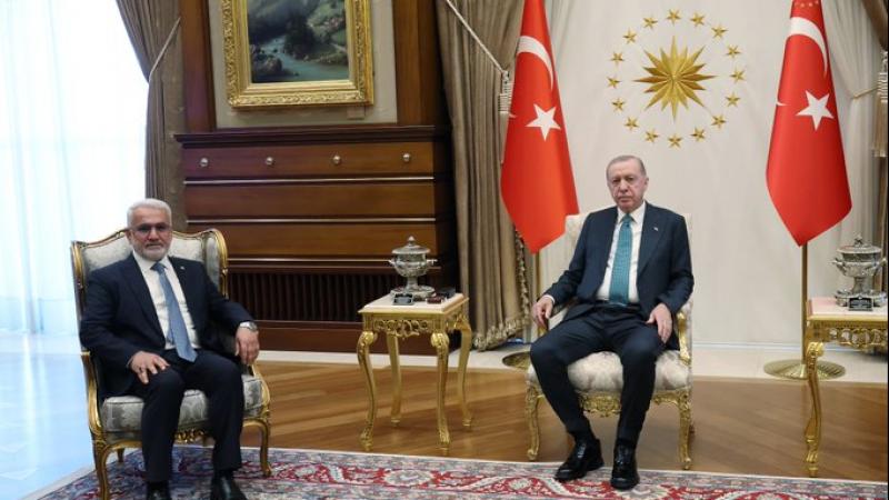 Ərdoğan HUDA PAR lideri ilə görüşüb - Mətbuata qapalı