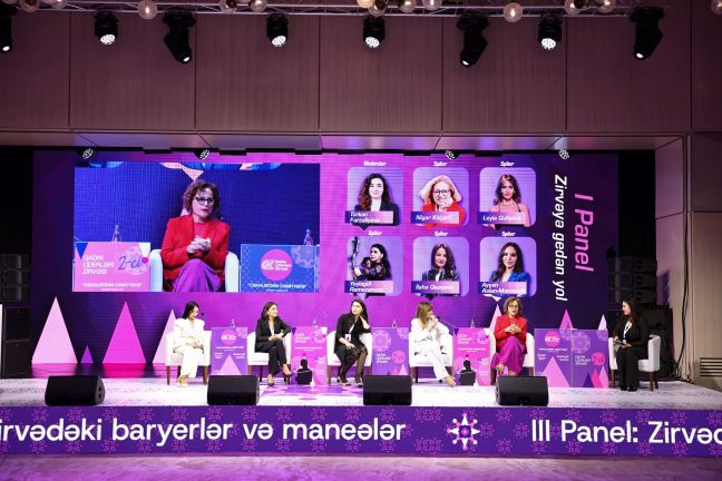 Qadın Liderləri Zirvəsi ictimaiyyətə çağırışlar etdi - FOTOLAR