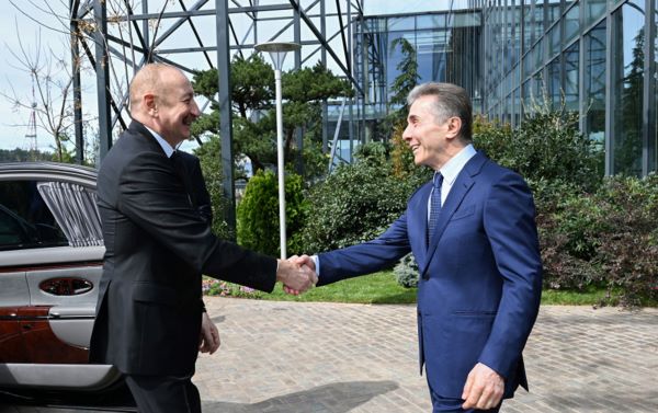 Prezident&nbsp;İlham Əliyev&nbsp;Bidzina İvanaşvili ilə bir arada - FOTOLAR