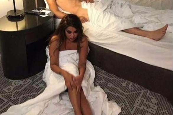 Aygün Kazımovanın çılpaq oğlanla şok görüntüsü yayıldı - FOTO