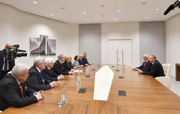 Prezident İlham Əliyev Olqa Qolodetsin başçılıq etdiyi nümayəndə heyəti ilə görüşüb -    FOTO 