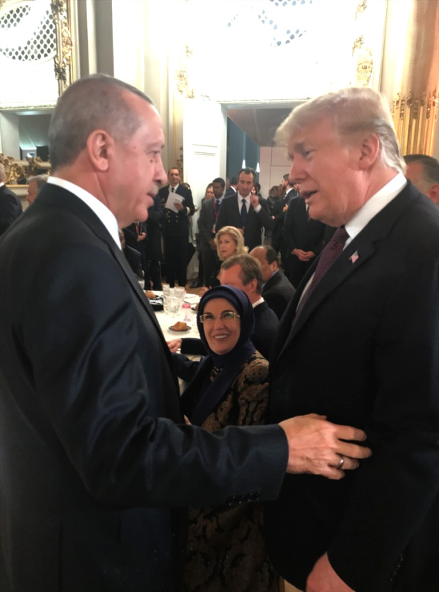 Ərdoğanla Tramp belə görüşdü: iki ölkə lideri yemək masasında müzakirə aparıb -    VİDEO, FOTOLAR 