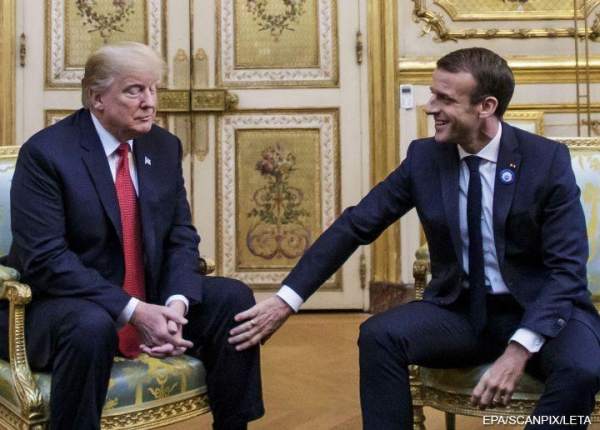 Paris görüşündə pərtlik:  Tramp  həmkarının salamını almadı, Makronun xanımı isə doluxsundu... - VİDEO   