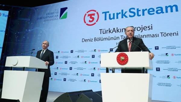 Ərdoğan Putinlə mətbuat konfransında:   \"Türkiyə Rusiyadan indiyədək 387 mlrd. kubmetr qaz alıb\" 