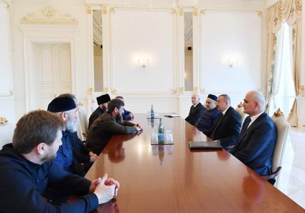 Prezident İlham Əliyev Çeçenistanın başçısını qəbul edib - Müzakirə +  FOTO