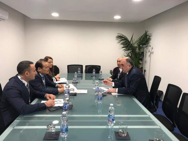 Elmar Məmmədyarov Milanda Bağdad Amreyev ilə görüşüb -  FOTO 