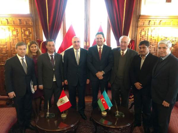 Elmar Məmmədyarov Konqres sədri ilə görüşüb - Peruda