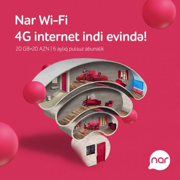 “Nar Wi-Fi” ilə bağ mövsümündə internetsiz qalma
