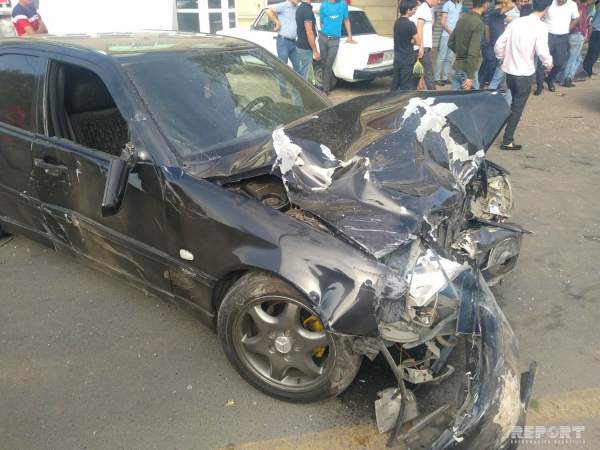 İmişlidə yol qəzası baş verib, xəsarət alan var - FOTO