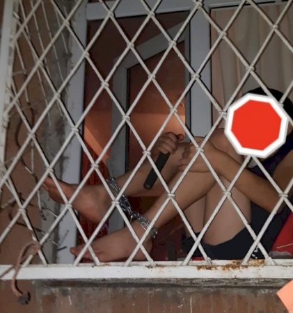 Bakıda zəncirlənən uşaq anasından alındı
