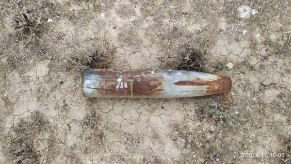 Xızı rayonunda 9M22U raketinin döyüş başlığı və motor hissəsi tapılıb