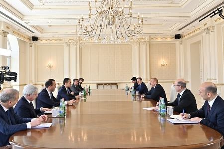 Prezident İtaliyanın xarici işlər və beynəlxalq əməkdaşlıq nazirini qəbul edib 