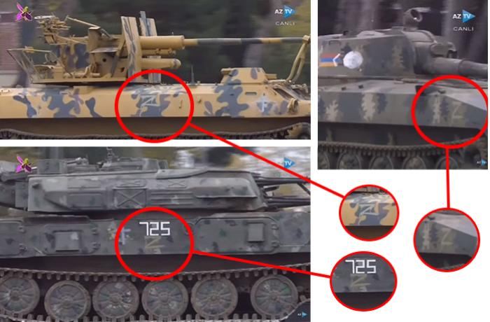 Rusiyanın “Z” hərfi olan tankları Azərbaycana qarşı da istifadə olunubmuş - VİDEOSÜBUT
