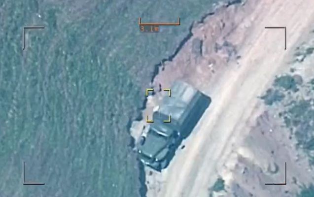 Ordumuz erməni terrorçularının hərbi avtomobilini belə MƏHV ETDİ - ANBAAN VİDEO