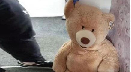 Basqın etdikləri evdə oyuncaq ayının nəfəs aldığını görən polislər ŞOK YAŞADI - FOTO