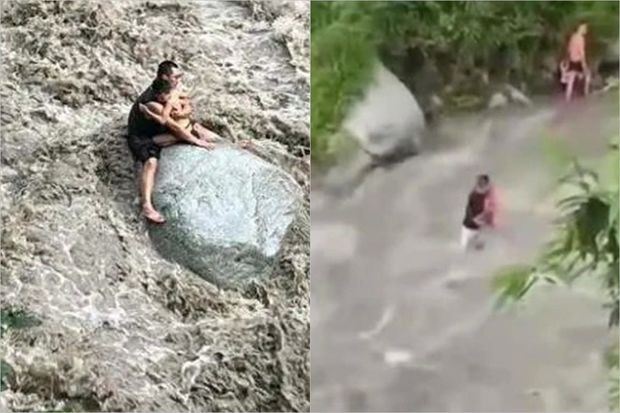 Çində qəfil  sel gəldi, turistləri apardı: Ölənlər və itkin düşənlər var - FOTO/VİDEO