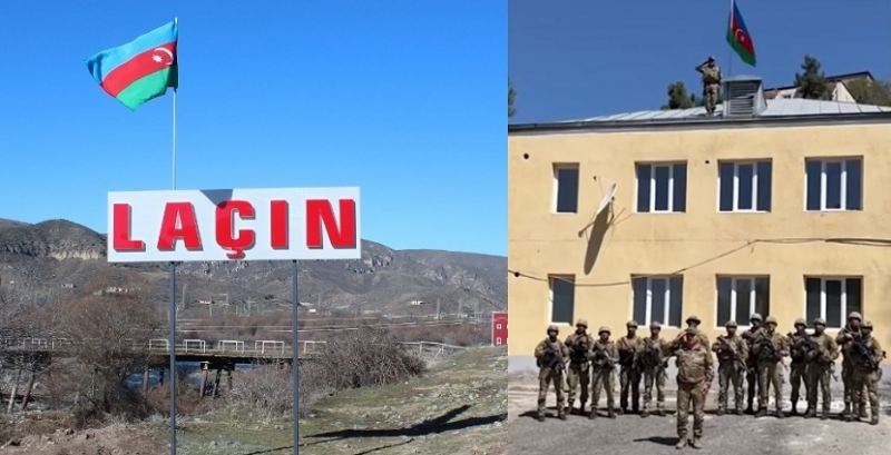 Laçınının mərkəzində Məhəbbət Kazımovun \"Laçınım\" mahnısı səsləndirildi - VİDEO
