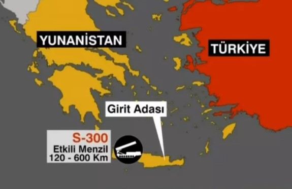 Yunanıstan Türkiyənin  döyüş təyyarələrinə S-300-lə müdaxilə etdi 