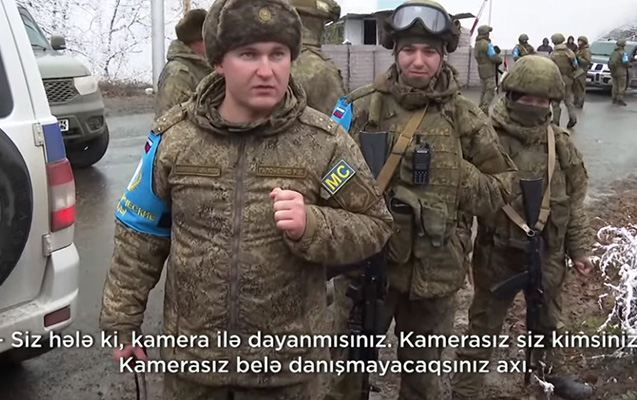 Sülhməramlılar azərbaycanlı jurnalistlərə mane olmaq istədi - VİDEO 