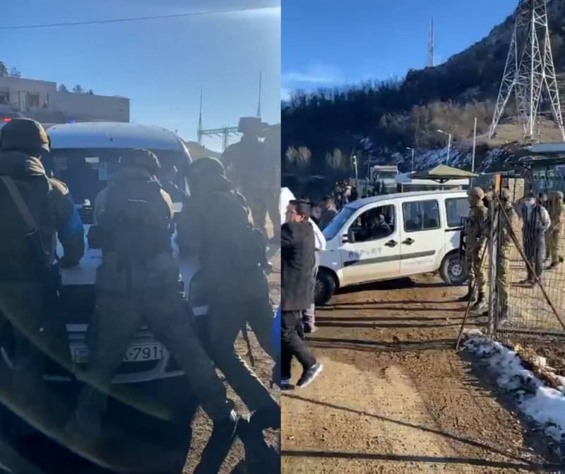 Rusiyalı sülhməramlılar “Report”un avtomobilini əzdilər -  VİDEO