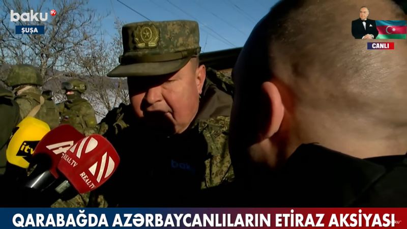 Sülhməramlıların rəsmisi Baku TV-nin əməkdaşının sualları qarşısında aciz qaldı 