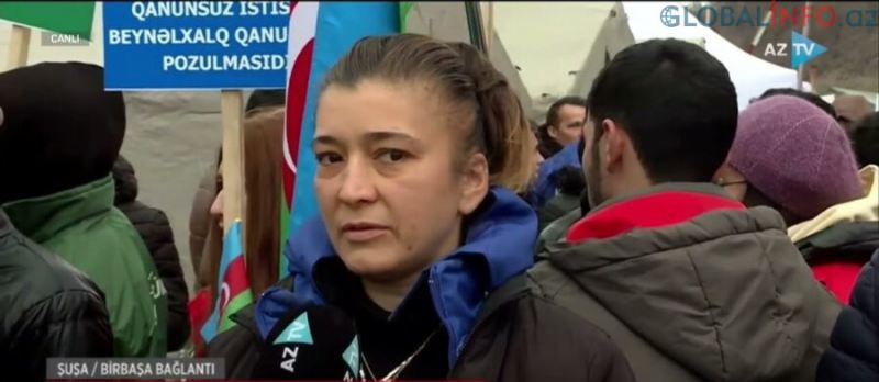 Şəhid anasının Xankəndi yolundakı çıxışı erməniləri heyrətləndirdi – VİDEO