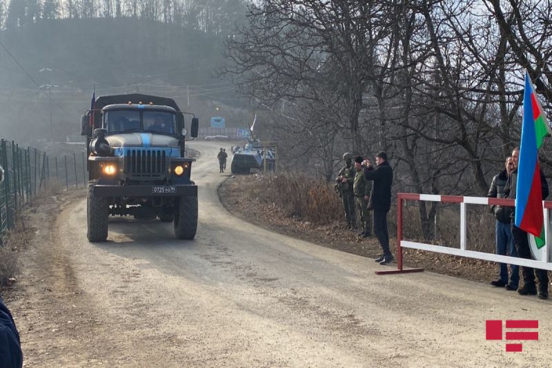 Sülhməramlıların daha 4 avtomobili  Laçın yolundan keçib 