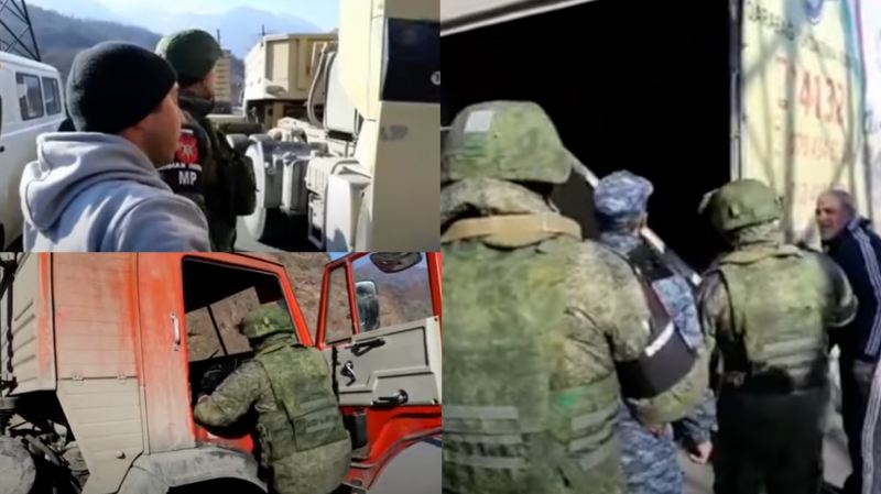 Erməni separatçıların yoxladıqları \"Qarabağ\" yazılmış yük maşınının sürücüsü: \"Gedəndə də saxlayırlar, gələndə də\"