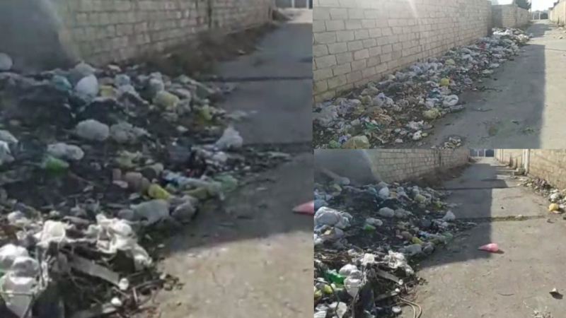 Binəqədinin zibillik içində \"üzən\" qəsəbəsi  - \"Zibil qutularının pulunu \"yeyiblər\" - VİDEO