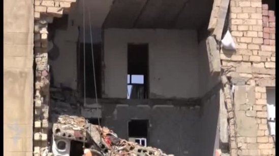 Bakıda uçqun olan binada 4 nəfər xəsarət alıb - Yenilənib + Fotolar