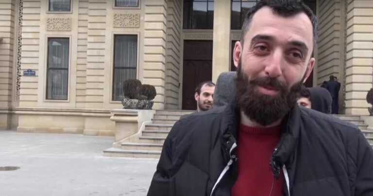 Bakıda Türkiyə bayrağına hörmətsizlik edən şəxs saxlanılıb - FOTO