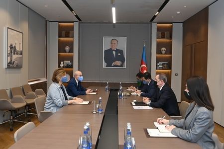 Ceyhun Bayramov BMT-nin Kapitalın inkişafı fondunun icraçı direktoru ilə görüşüb FOTO