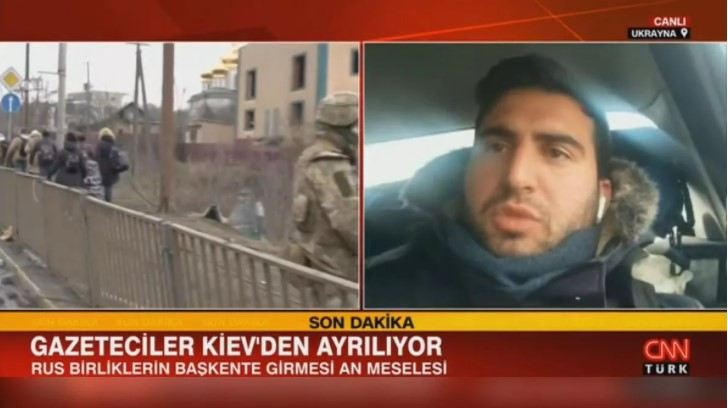 Türkiyə jurnalistləri Kiyevi tərk etdilər: \"Rusiyanın Kiyevə girməsi an məsələsidir\"