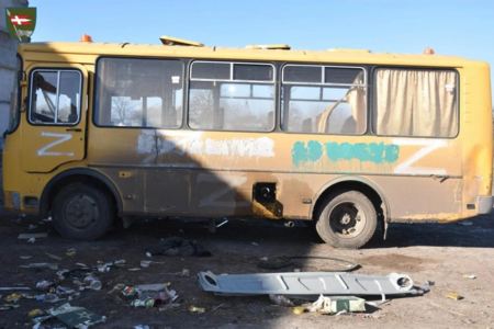 Müharibədə ŞOK olay: Rusiyalı hərbçi məktəb avtobusunu qaçırdı 