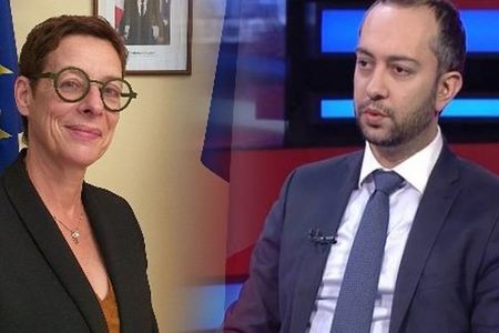 Erməni deputat Fransa səfiri ilə Fərrux kəndindən danışdı 
