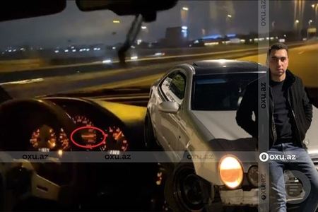 Bakıda gənc aeroport yolunda 210 km/saat sürətlə hərəkət edərək ölüm saçdı -  VİDEO