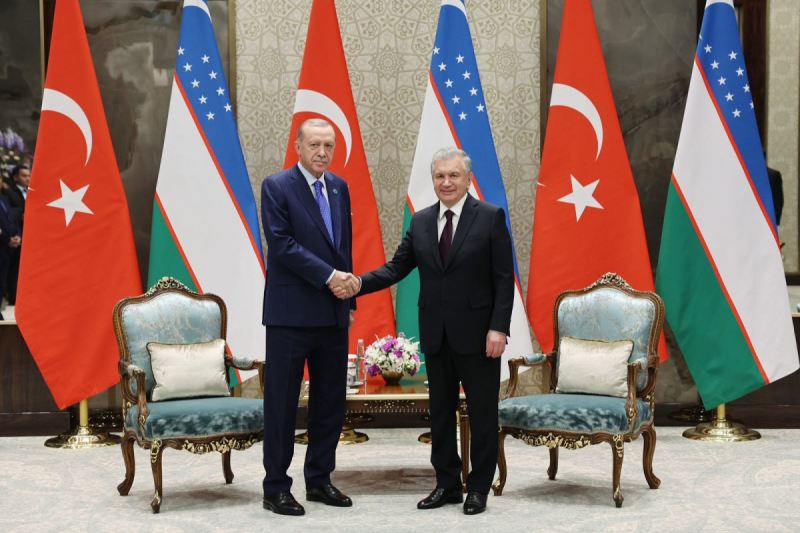 Ərdoğan və Mirziyoyev görüşdü 