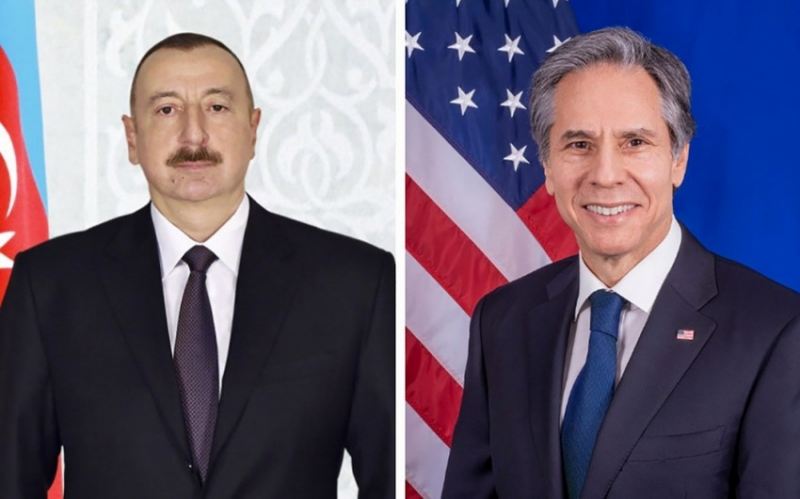 ABŞ dövlət katibi Prezident İlham Əliyevə zəng edib 